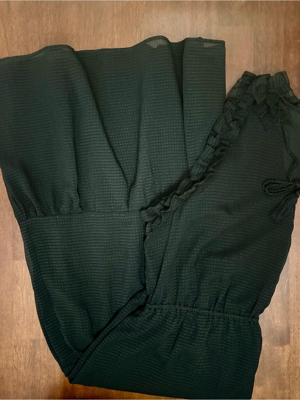 Who What Wear Black, Ruffle Sleeveless, Tiered Maxi Dress Size XL - Picture 2 of 4